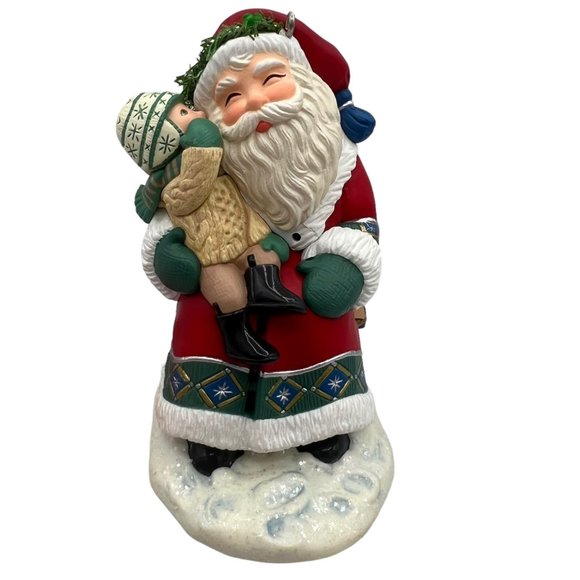 Hallmark Keepsake Ornament Sittin On Santas Lap Record Childs Voice Holiday 2004 - Picture 3 of 9